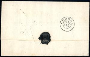 1867 - 10 cent. vermiglio arancio ... 