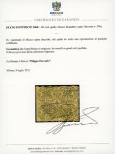 1868 - 40 cent. giallo (29b), ... 