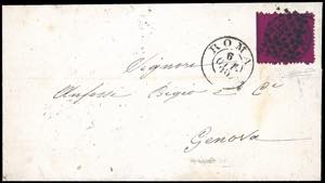 1870 - 20 cent. rubino (28f), perfetto, su ... 