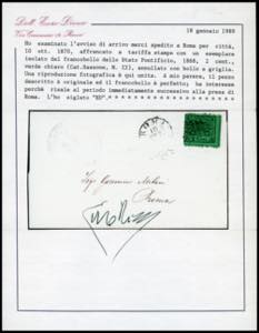 1870 - 2 cent. verde chiaro (22), ... 