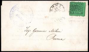 1870 - 2 cent. verde chiaro (22), perfetto, ... 