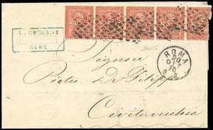 1870 - 2 cent. De La Rue, tiratura di Torino ... 