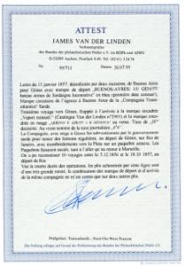 SARDEGNA-ARGENTINA 1857 - Lettera ... 