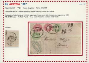 SARDEGNA-AUSTRIA 1867 - 3 kr. ... 