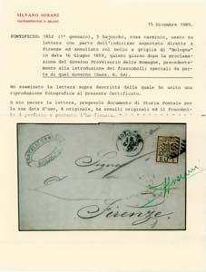 1859 - 5 baj rosa carminio (6A), ... 