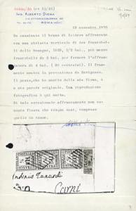 1859 - 5 baj violetto, frazionato ... 