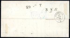 1852 - 20 cent. azzurro (2), bordo ... 