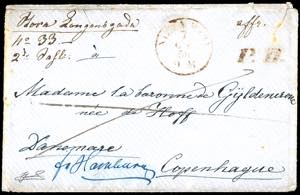 SARDEGNA-DAMIMARCA 1856 - Lettera in porto ... 
