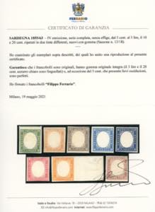 1855/63 - IV emissione, serie ... 