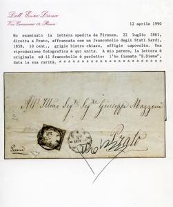 1861 - 10 cent. grigio bistro ... 