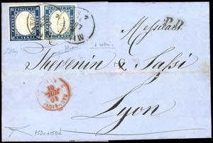 1861 - 20 cent. azzurro oltremare, 20 cent. ... 