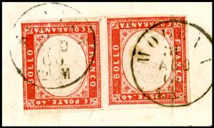 1860 - 40 cent. rosso (16C), ... 
