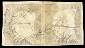 1861 - 3 lire rame vivo (18A), due ... 