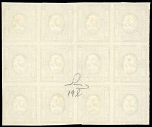 1861 - 1 cent. nero, errore di ... 