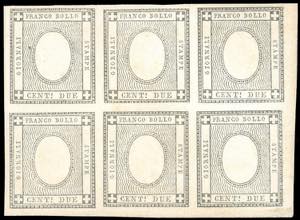 1861 - 2 cent. grigio nero, effigie di ... 