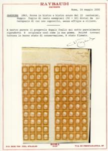 1863 - 10 cent. bistro scuro ... 