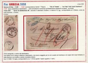 SARDEGNA-GRECIA 1857/58 - Due ... 