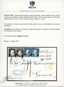 1859 - 20 grana grigio ardesia, ... 
