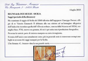 1860 - Saggio tipo Helvetia di ... 