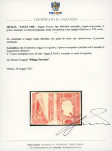 1860 - Saggio tipo Helvetia di ... 