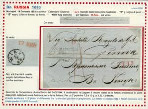 SARDEGNA-IMPERO RUSSO UCRAINA 1853 ... 