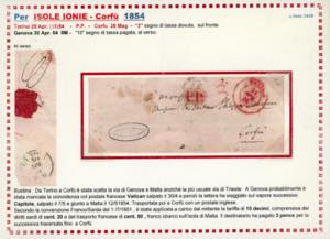 SARDEGNA-ISOLE IONIE 1854 - ... 