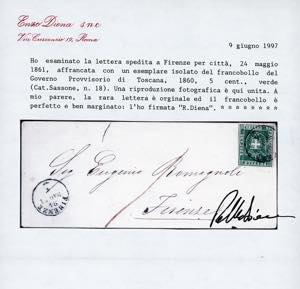 1861 - 5 cent. verde (18), ... 