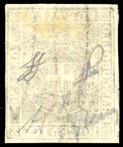 1860 - 10 cent. bruno (19), nuovo, ... 