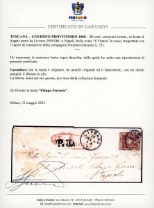 1860 - 80 cent. carnicino (22), ... 