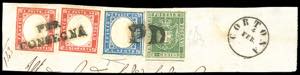 1861 - 5 cent. verde (17), ... 