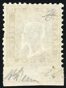 1862 - 10 cent. bistro giallastro, ... 