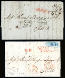 SARDEGNA-PORTOGALLO 1833/1842 - Due lettere ... 