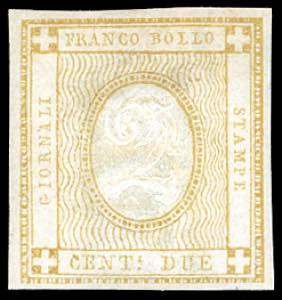 1862 - 2 cent. bistro, doppia cifra ... 