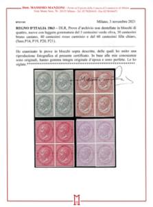 1863 - 5 cent., 30 cent., 40 ... 