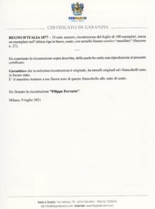 1877 - 10 cent. azzurro (27), ... 