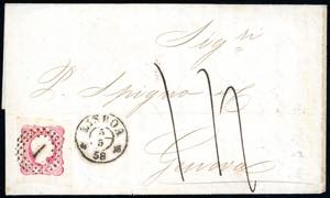 SARDEGNA-PORTOGALLO 1858 - 25 r. Pietro V ... 