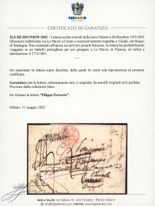 SARDEGNA-REUNION 1843 - Lettera ... 