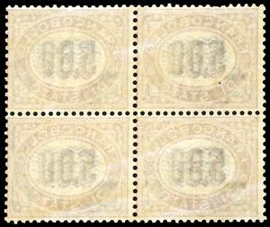 1878 - 2 cent. su 5 lire Servizio ... 