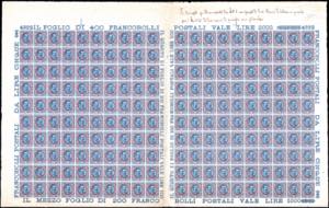 1901 - 5 lire azzurro e rosa, Floreale (78), ... 