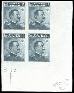 1911 - 15 cent. Michetti, III tipo, non ... 