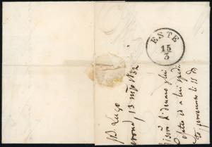 1852 - 15 cent. rosa, II tipo (5), ... 