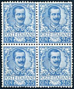 1901 - 25 cent. Floreale (73), ottima ... 