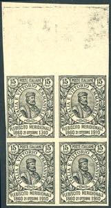1910 - 15 + 5 cent. Garibaldi (90), prova di ... 