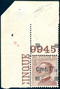 1927 - 7 1/2 su 85 cent. Michetti, ... 