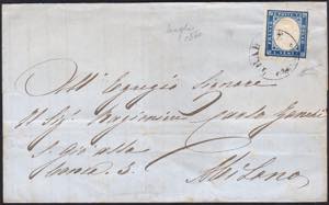 TRADATE, CO punti 9 - 20 cent. azzurro ... 