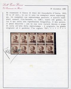 1923 - 50 su 40 cent. Michetti ... 