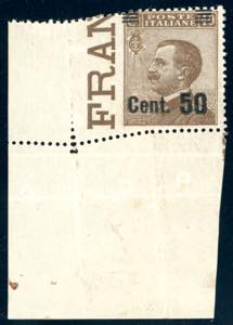 1923 - 50 cent. su 40 cent. Michetti, non ... 