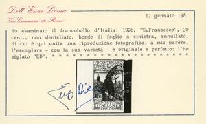 1926 - 30 cent. San Francesco, non ... 