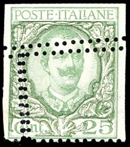 1926 - 25 cent. Floreale (200), doppia ... 