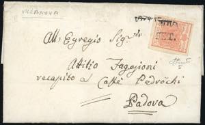 VILLANOVA, SD punti 10 - 15 cent. rosa, II ... 